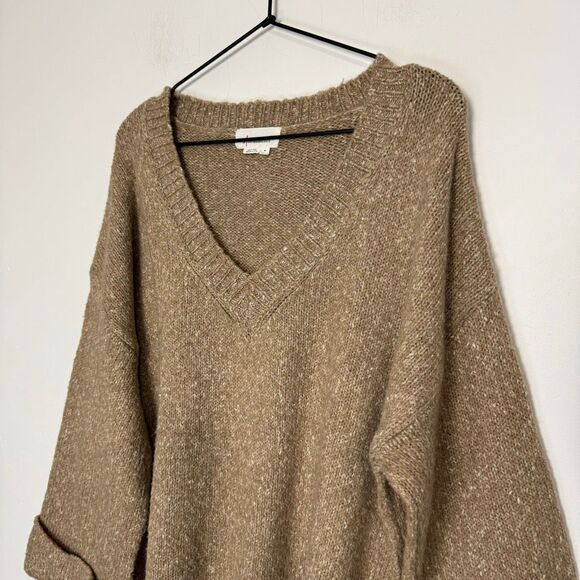Anthropologie Maggie Bell Sleeve V Neck Sweater M - Picture 5 of 8